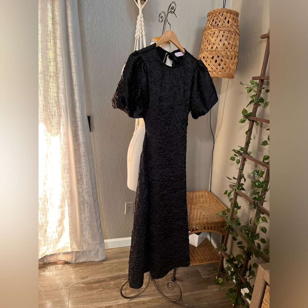 ▪️Lisa Says Gah Gwen Midi Dress in Black S - Picture 10 of 16